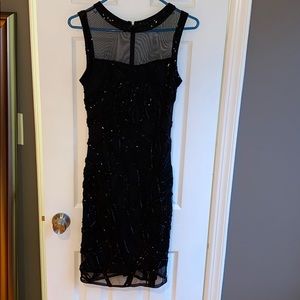 Pamella Roland Black Beaded Dress - 4